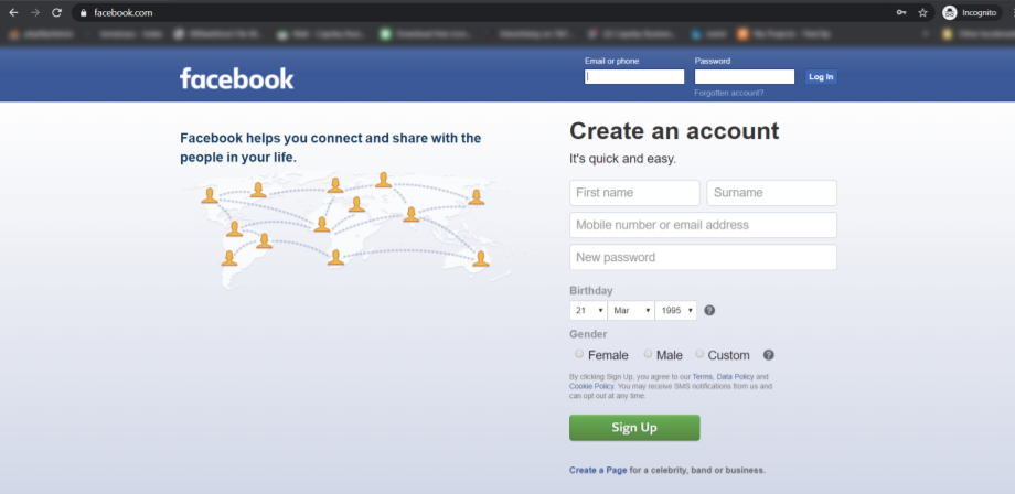 How to Create Facebook Login Page in HTML and CSS